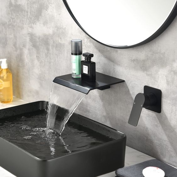 Stainless Steel Wash Basin Countertop Table top Bathroom Sink Washbasin Over Counter for Bathroom Resturent Living room Luxury Matt Black