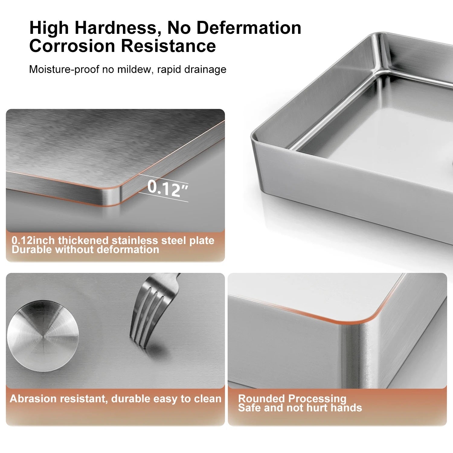 Stainless Steel Wash Basin Countertop Table top Bathroom Sink Washbasin Over Counter for Bathroom Resturent Living room Luxury Matt Black