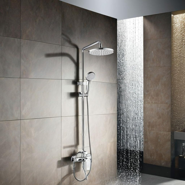 Luxury Shower System, 3-in-1, Dazzling Large Overhead RainFall and 3 Way Multifunction Hand Held shower (8011)