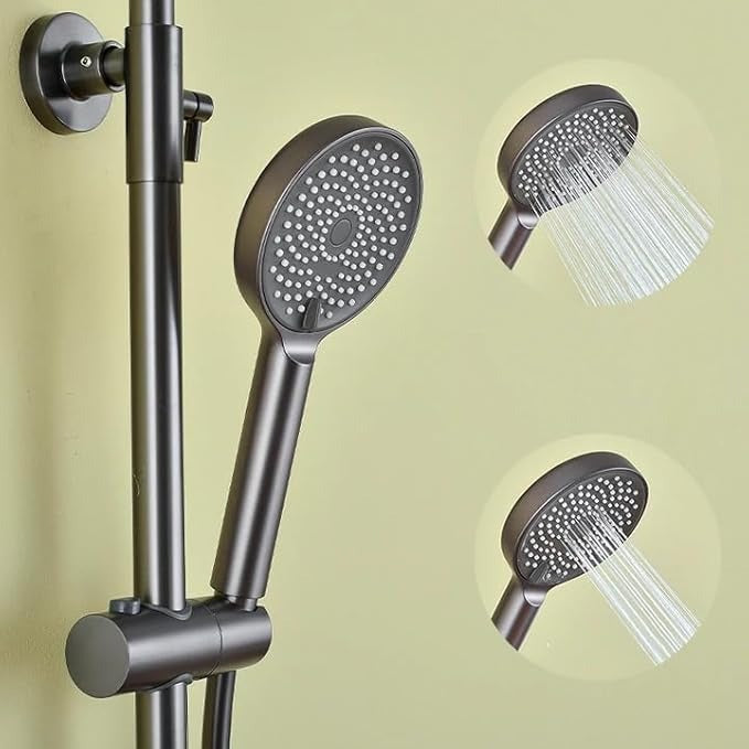 Luxury Shower System, 3-in-1, Dazzling Large Overhead RainFall and 3 Way Multifunction Hand Held shower (8011)