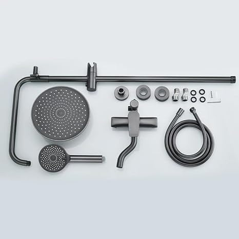 Luxury Shower System, 3-in-1, Dazzling Large Overhead RainFall and 3 Way Multifunction Hand Held shower (8011)