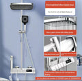 Brass Wall Mount Thermostatic Shower Set digital display 4 function shower set Mixer Hot & Cold (8007)