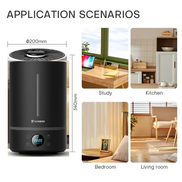 X-XONIER Cool Mist Ultrasonic Humidifier | 7 L Black