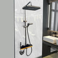 X-XONIER® Luxury thermostat Shower set System 4in1 shower panel with large Overhead Shower (8910)